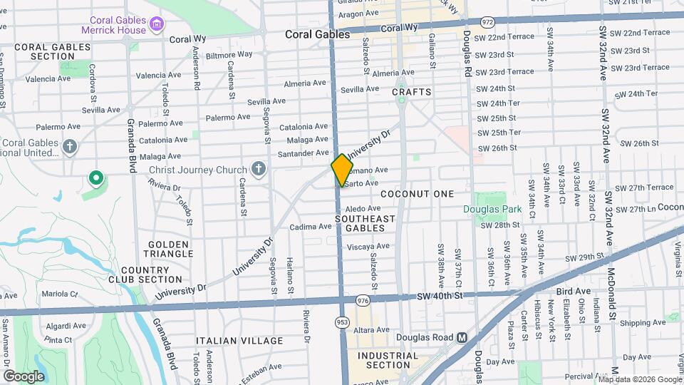 3311 S Le Jeune Rd Map and Location Details