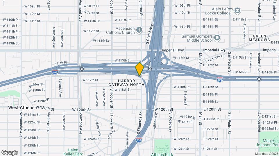 11645 S Figueroa St Map and Location Details