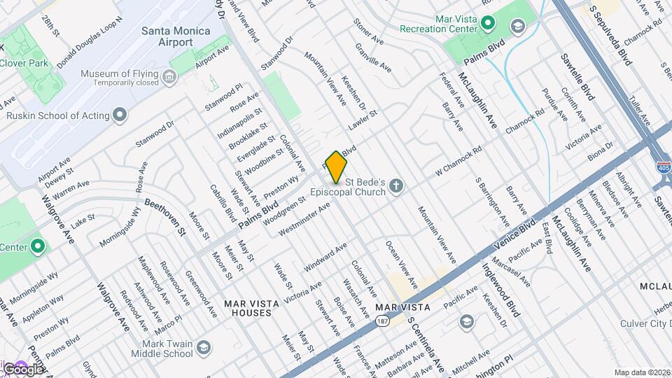 3540 S Centinela Ave, Unit 8 Map and Location Details