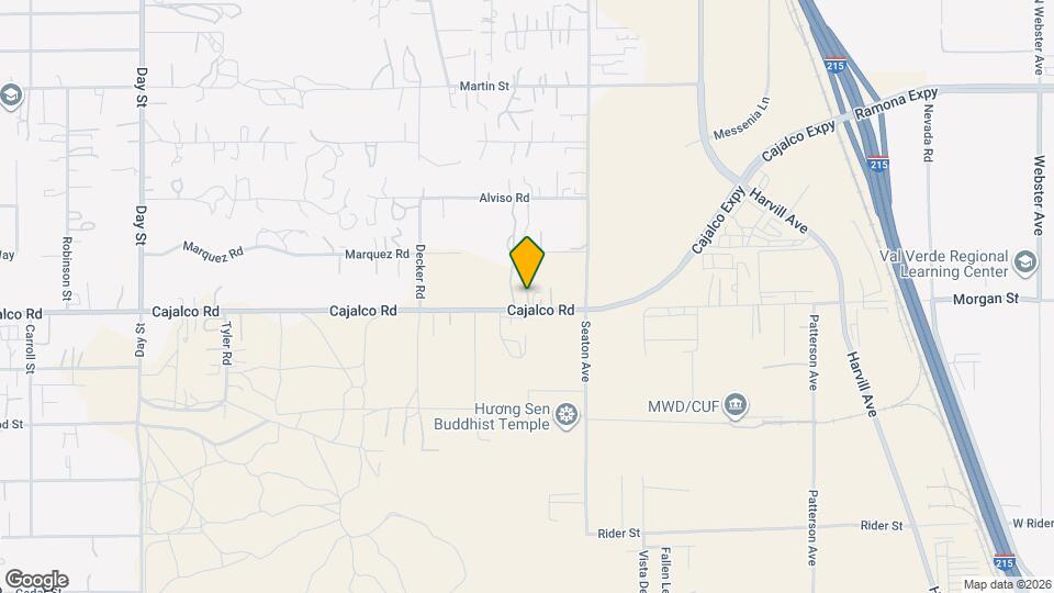 22840 Cajalco Map and Location Details