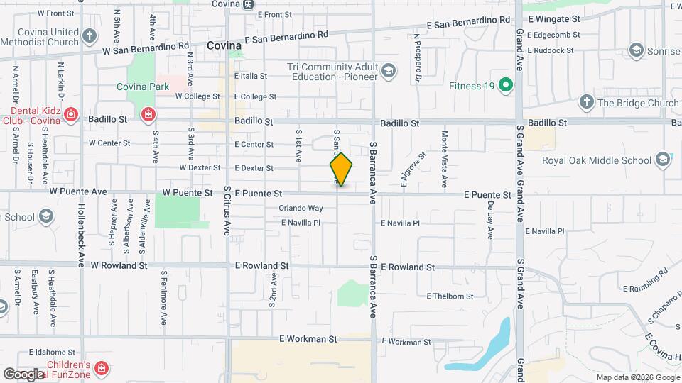 405-407 E Puente St Map and Location Details