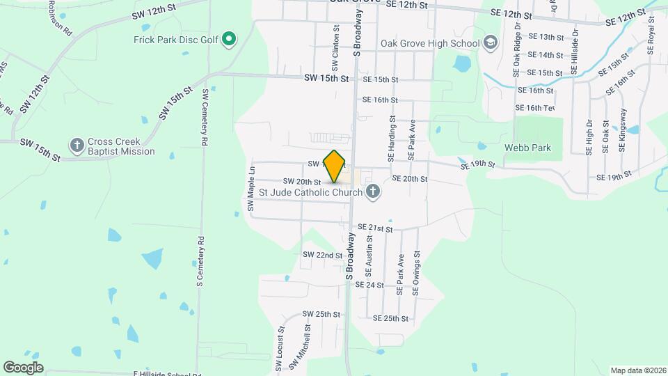 105 SW 20th St Map and Location Details