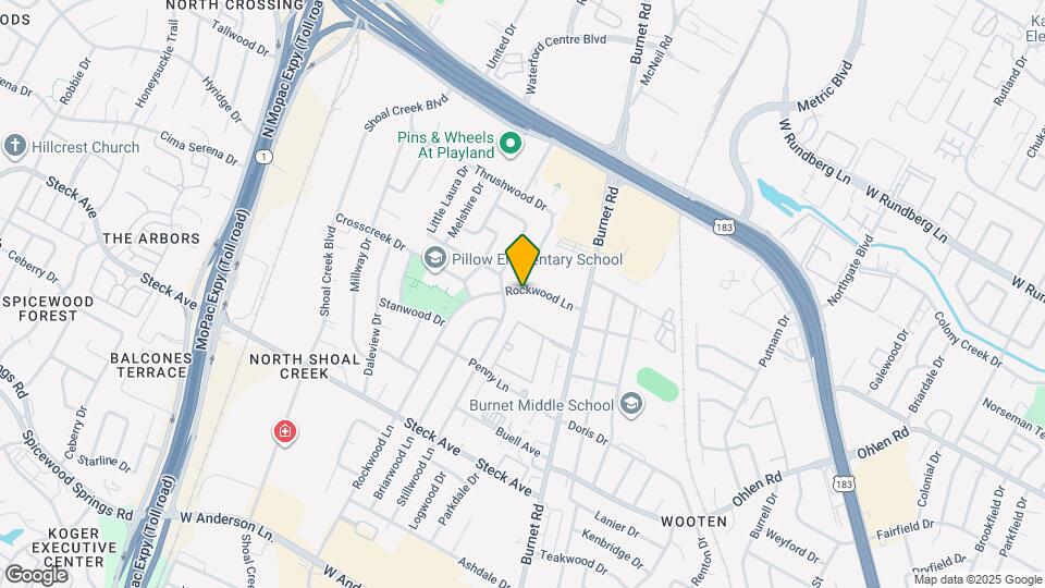 8605 Rockwood Ln Map and Location Details