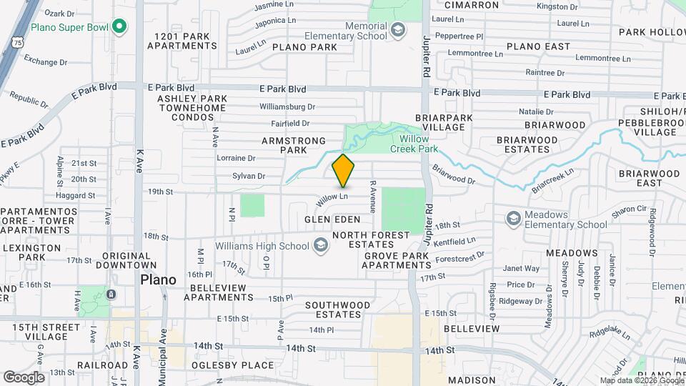 2029 Willow Ln, Unit 1 Map and Location Details