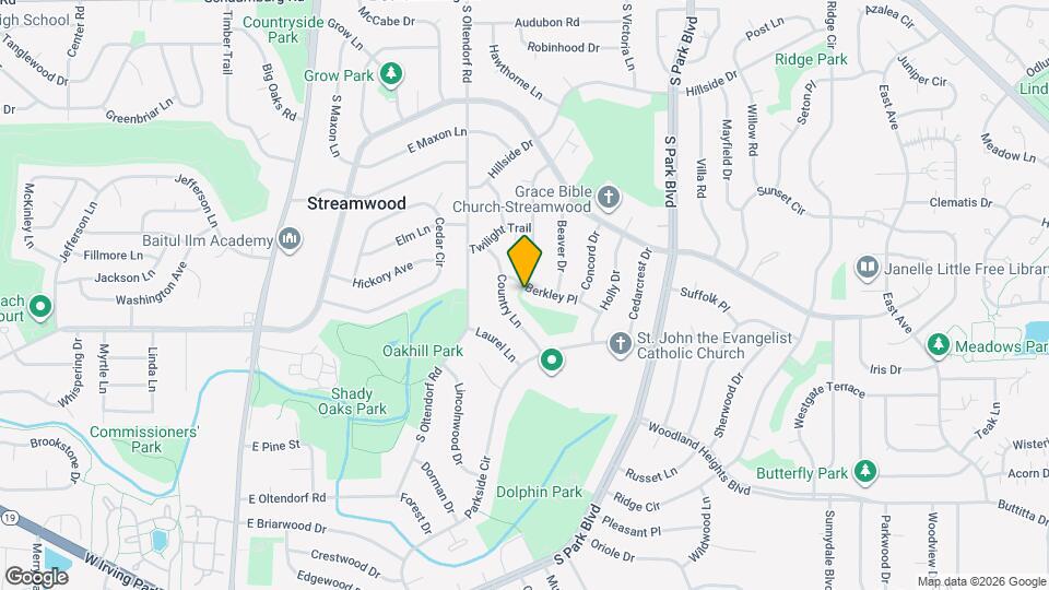 401 Berkley Pl Map and Location Details