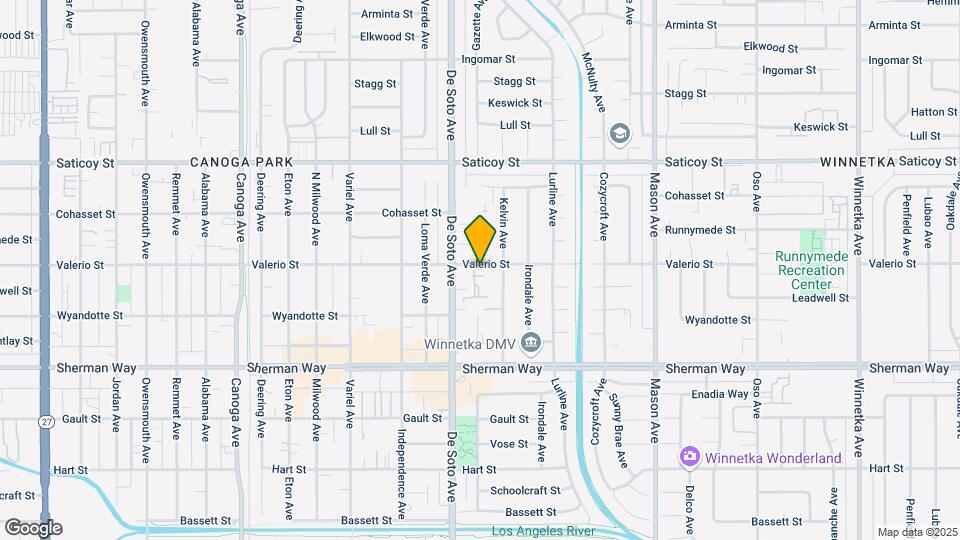 20832 Valerio St Map and Location Details