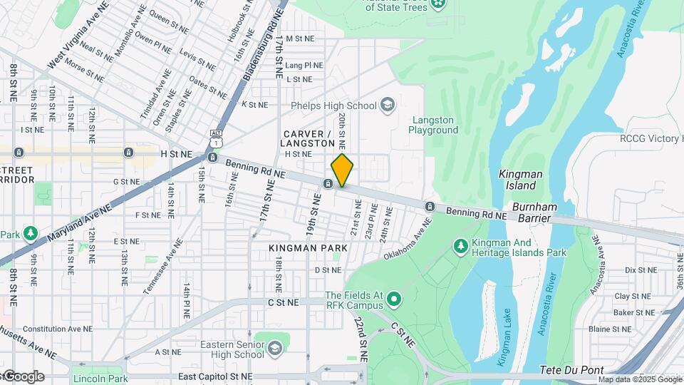 2009 Benning Rd NE, Unit 2009 Benning Rd NE #2 Map and Location Details