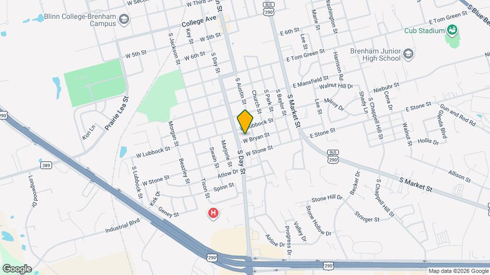 306 W Bryan St Map and Location Details