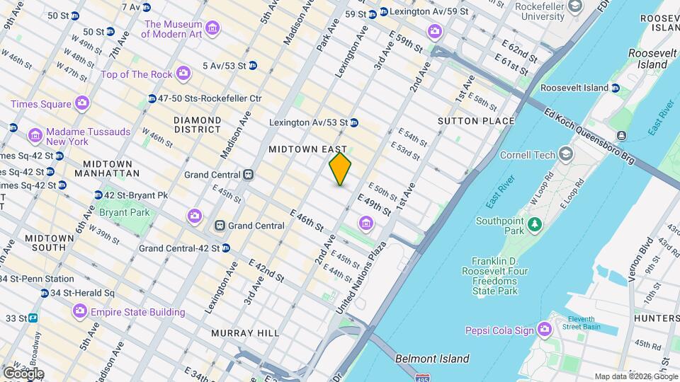 238 E 49th St Map and Location Details