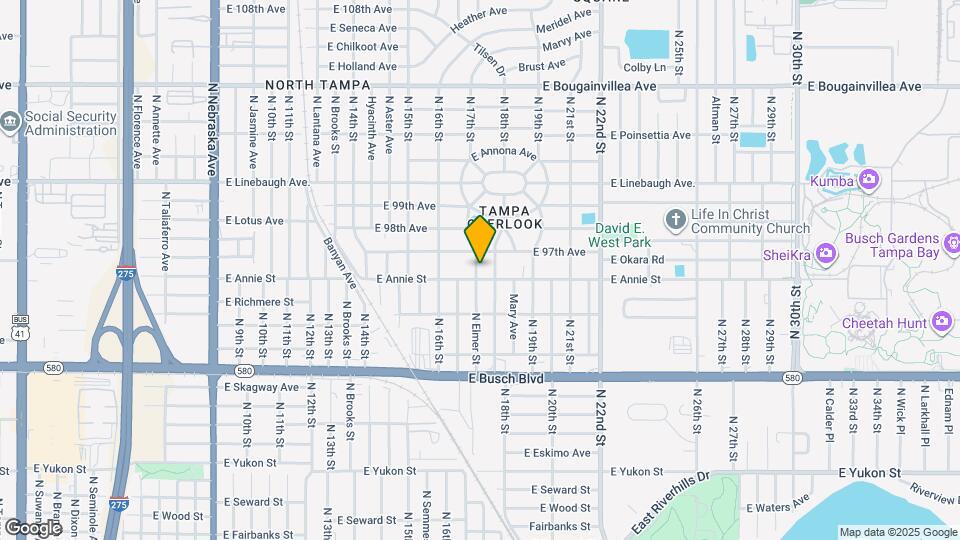 1710 E Annie St Map and Location Details