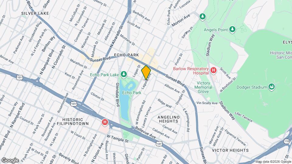 1012 Laguna Ave, Unit 1012 Map and Location Details