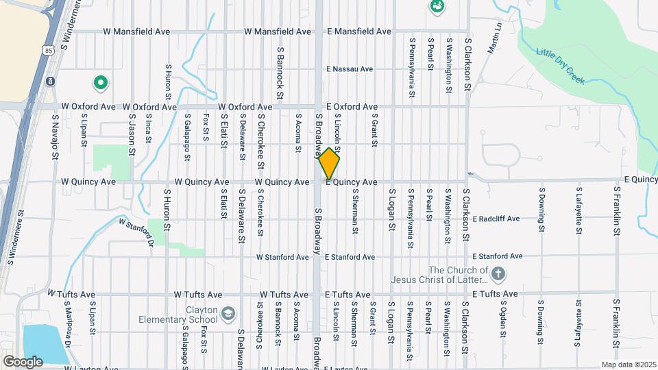 12 E Quincy Ave Map and Location Details