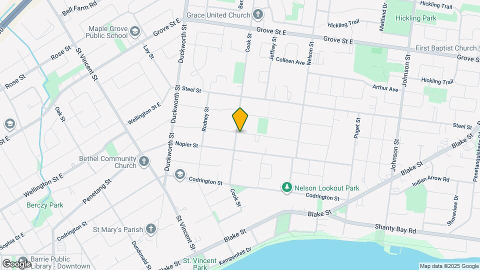 133 Cook St Map and Location Details