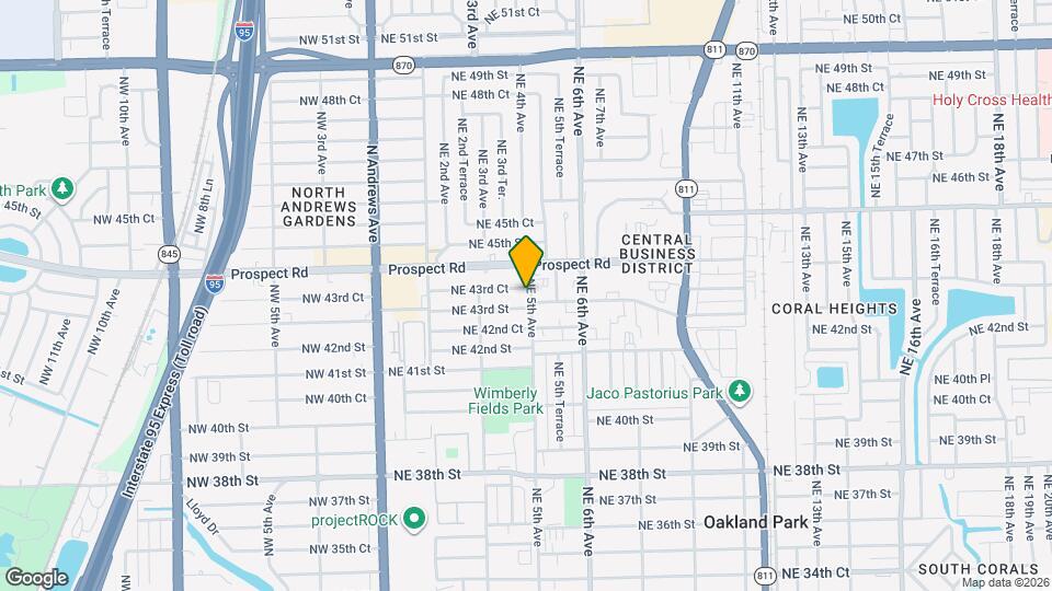 4331 NE 5th Ave Mapa y Detalles de la Ubicación