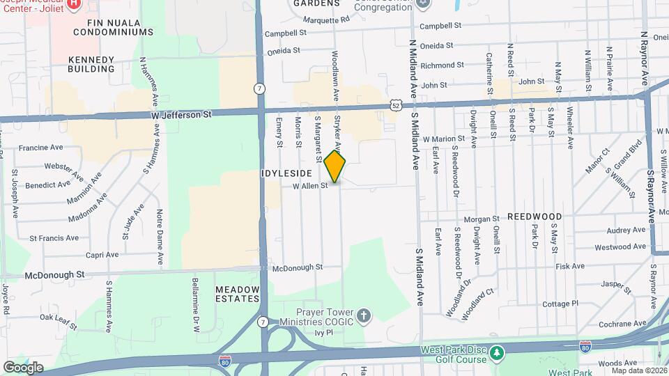 1600 W Allen St Mapa y Detalles de la Ubicación