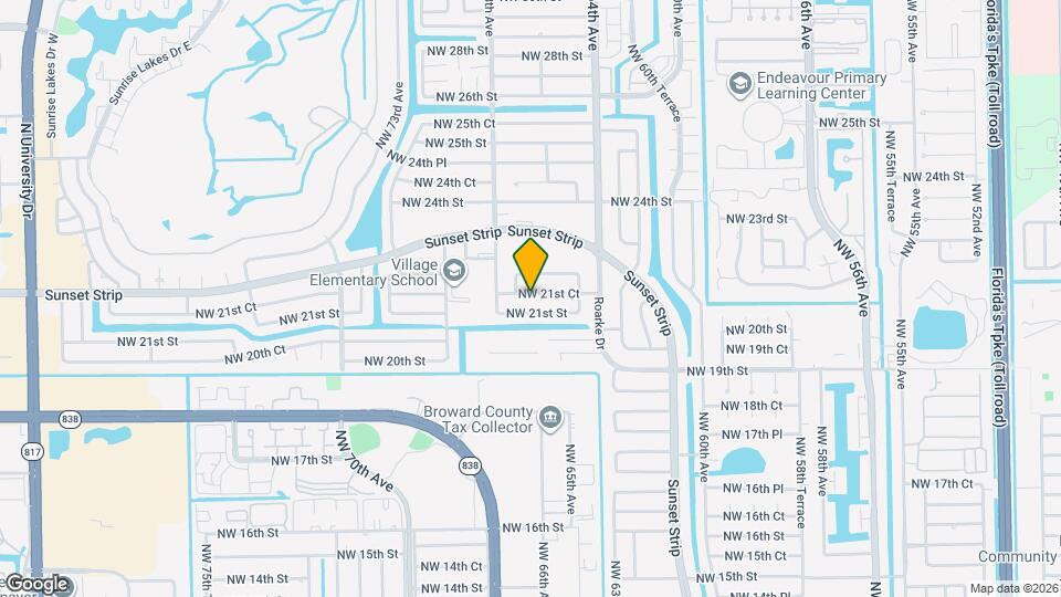 6620 NW 21st Ct Mapa y Detalles de la Ubicación