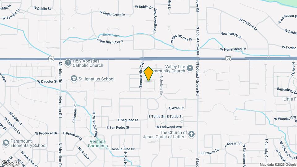 1021 E Klamath Ln Map and Location Details