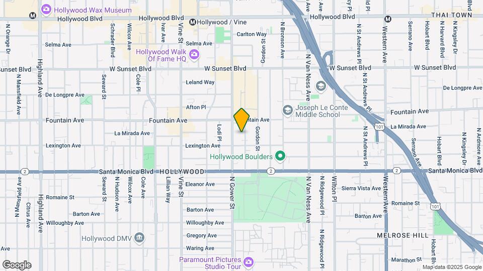 1223 N Beachwood Dr Map and Location Details