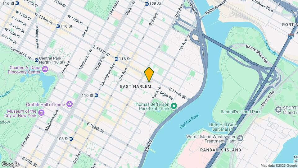 319-321 E 115th St Mapa y Detalles de la Ubicación