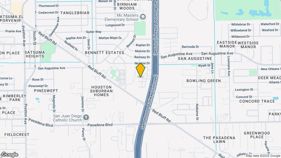 San Augustine Apartments & Townhomes Map and Location Details