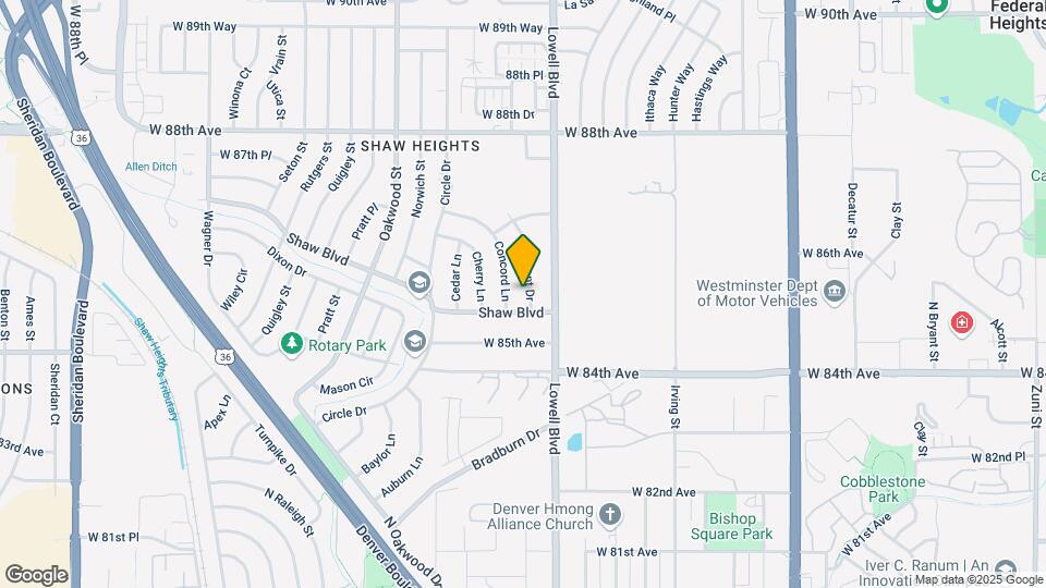 8521 Crescent Dr Map and Location Details