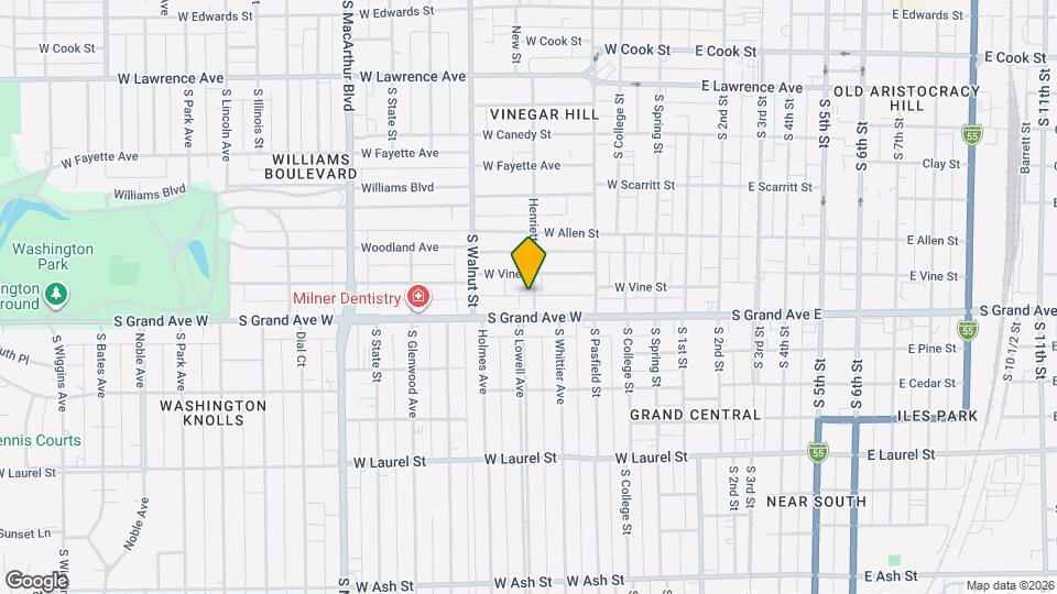 1221 S Henrietta St Map and Location Details