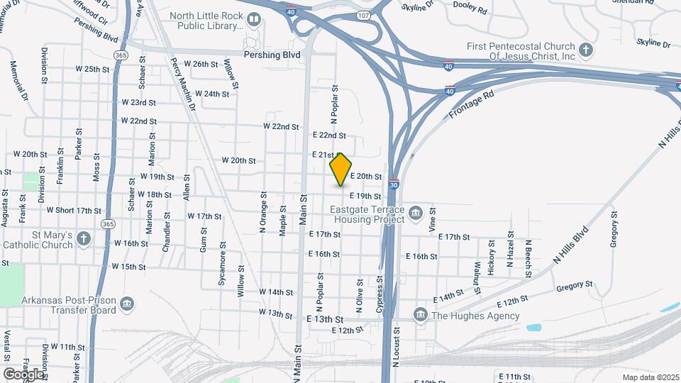 221 E 19th St Map and Location Details