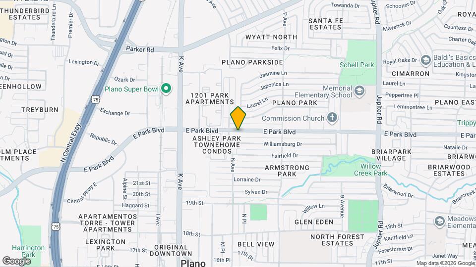 1412 E Park Blvd Mapa y Detalles de la Ubicación