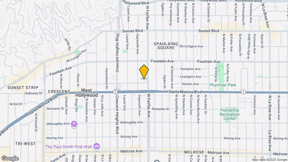 7917 Norton Ave Map and Location Details