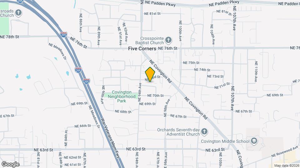 9520 NE 72nd St Map and Location Details