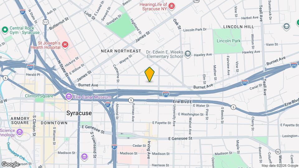 525 Burnet Ave, Unit First Floor Mapa y Detalles de la Ubicación