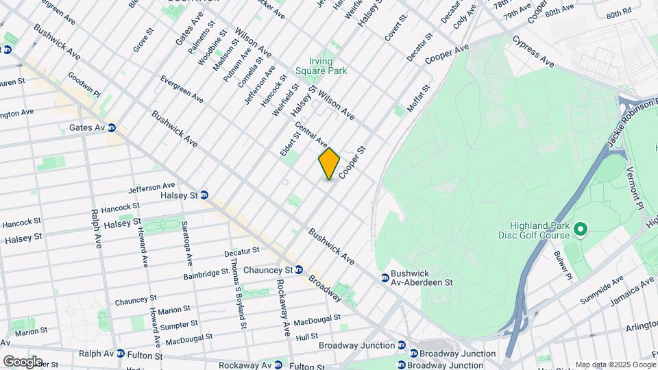 109 Cooper St Mapa y Detalles de la Ubicación