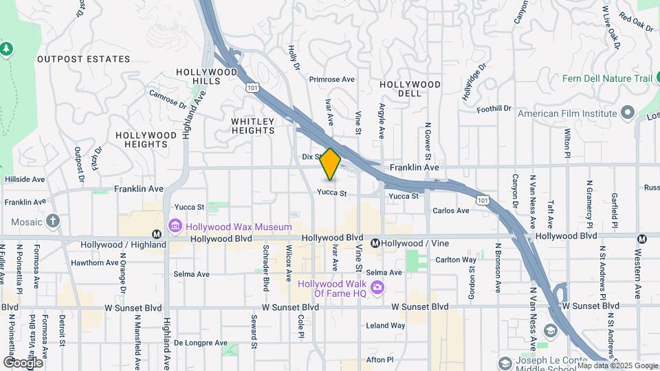 1811 Ivar Ave Map and Location Details
