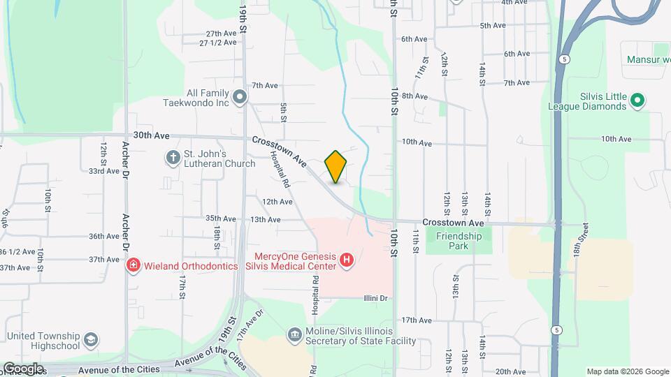 709 Crosstown Ave Map and Location Details