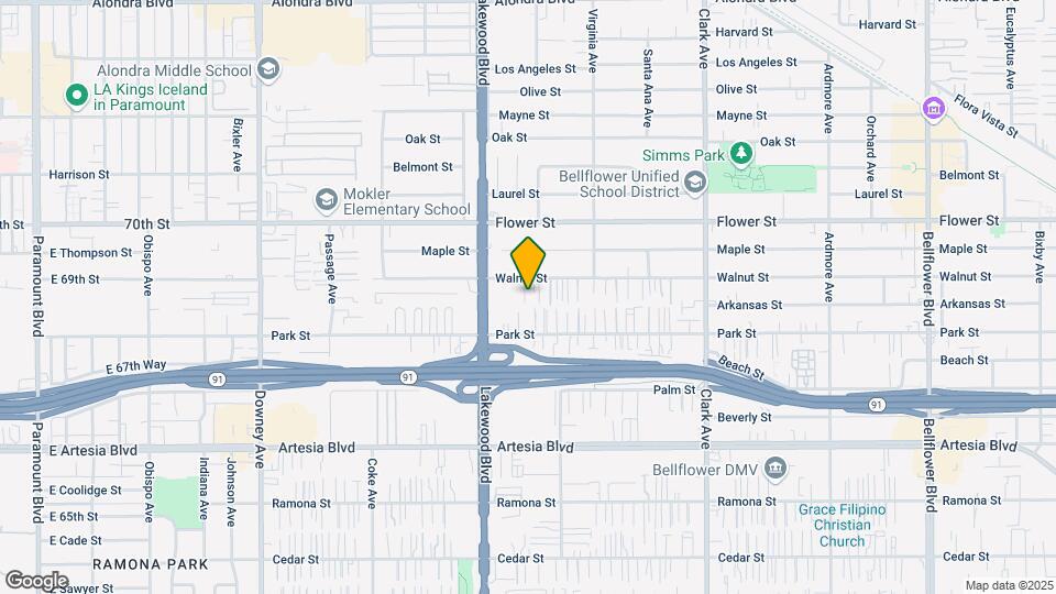 9044-9046 Walnut St Mapa y Detalles de la Ubicación