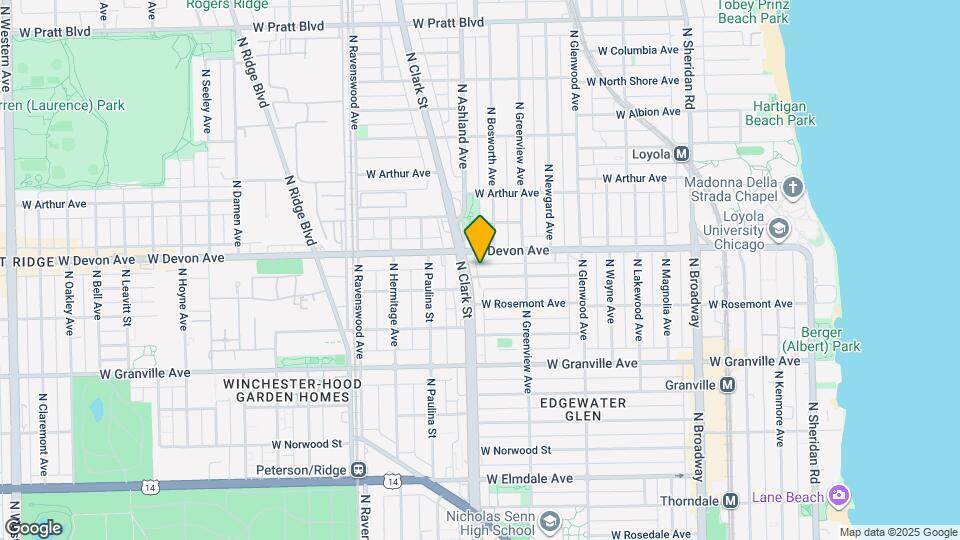 1548 W Highland Ave, Unit 2 East Mapa y Detalles de la Ubicación