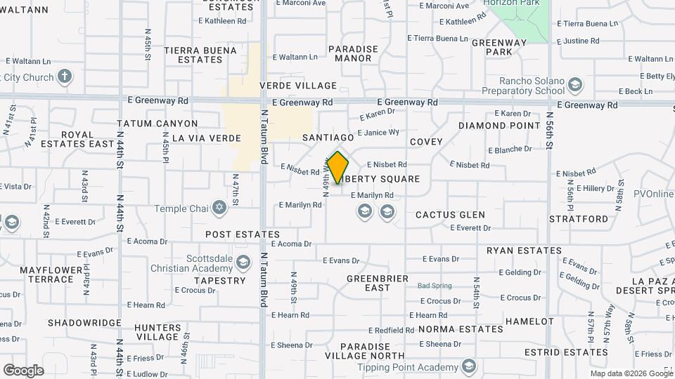 14810 N 50th St Map and Location Details