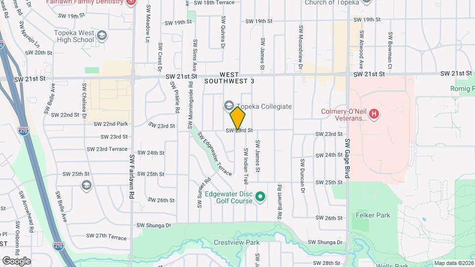 2300 SW Eveningside Dr Map and Location Details