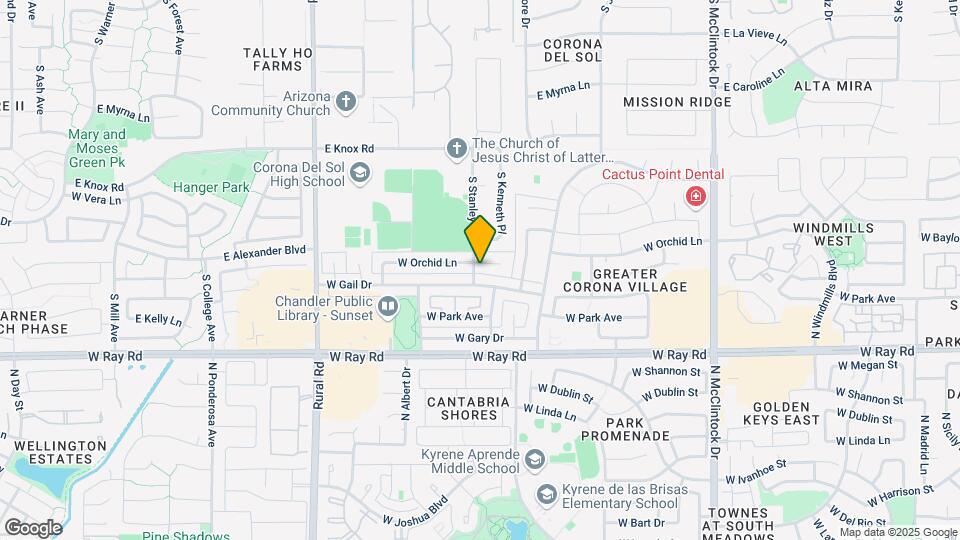 4545 W Orchid Ln Map and Location Details