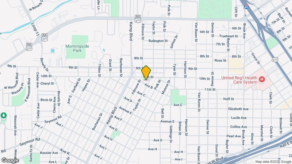 1106 Taylor St Map and Location Details