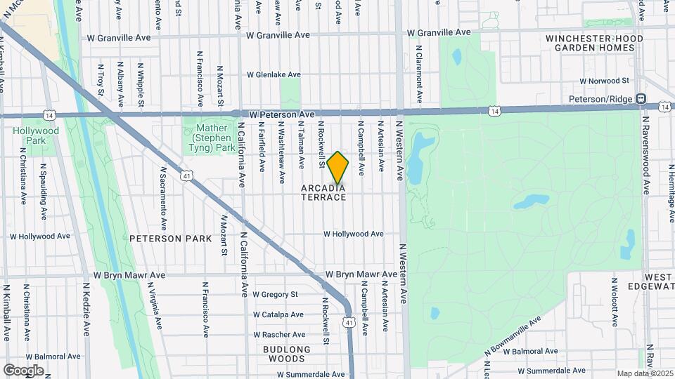 5800 N Maplewood Ave Map and Location Details
