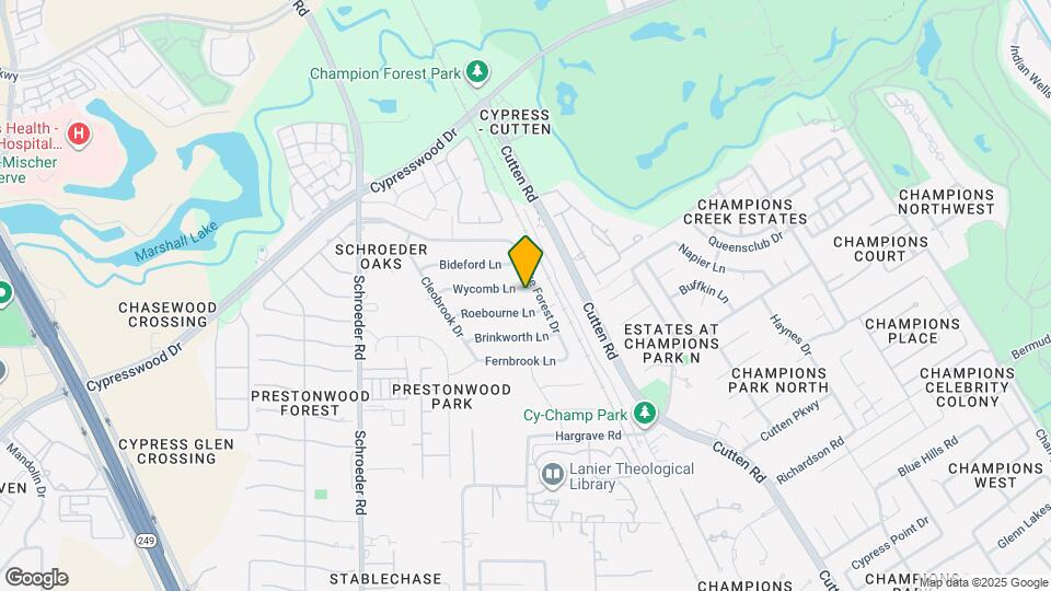 7607 Wycomb Ln Map and Location Details