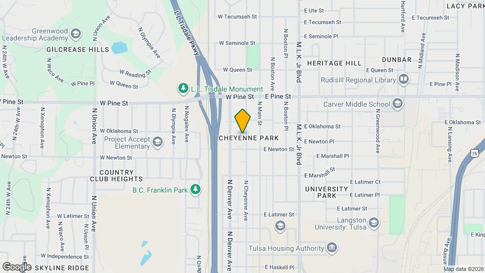 1324 N Cheyenne Ave Map and Location Details