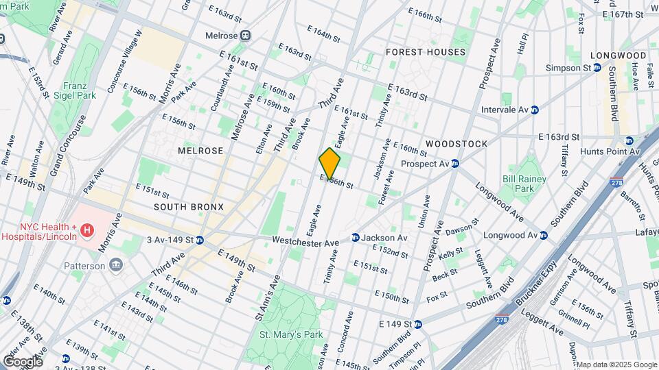600 E 156th St Map and Location Details