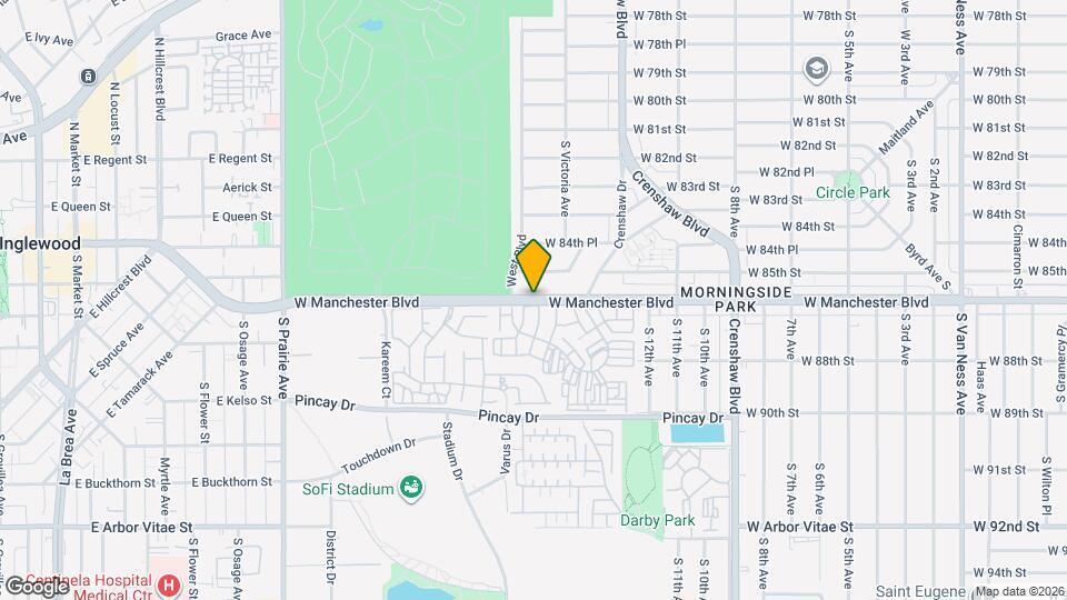 3551 W Manchester Blvd Map and Location Details