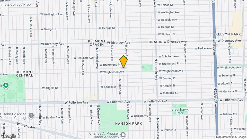 5410 W Wrightwood Ave, Unit Wrightwood unit #2 Map and Location Details