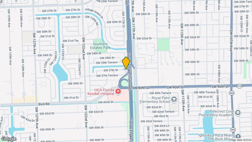 3601 SW 117th Ct Map and Location Details
