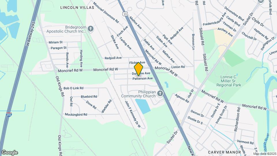 5915 Patterson Ave Map and Location Details