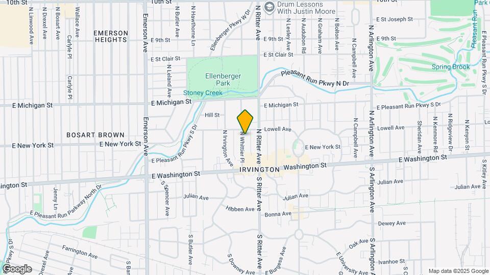 69 N Whittier Pl Map and Location Details