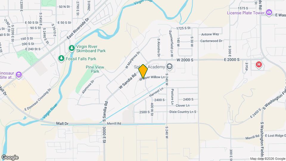 445 W River Willow Ln Map and Location Details